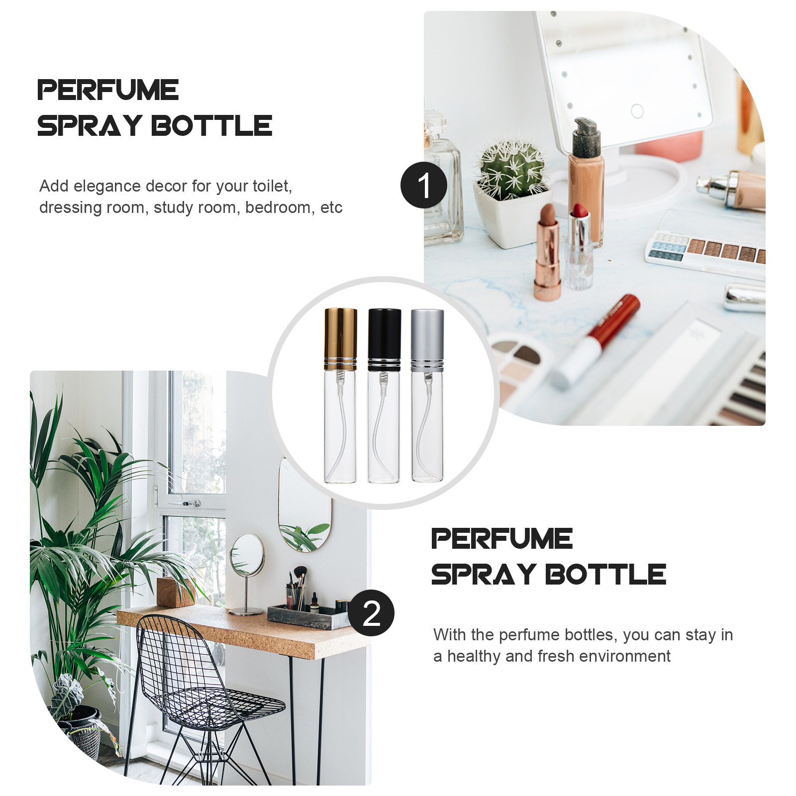 6개입 고급 휴대용 향수 스프레이 병, 가볍고 누수 방 - Misting Bottle Fine 리뷰 및 가격