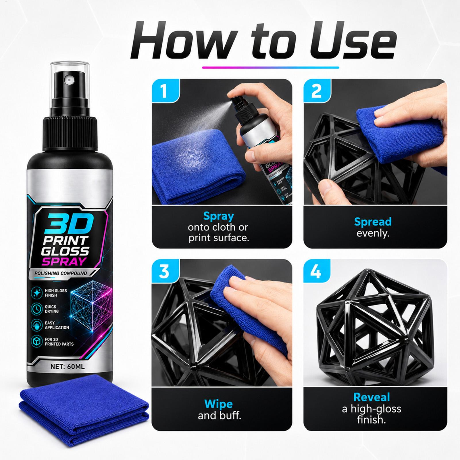 100ml 3D 프린트 광택 스프레이, 빠른 건조, 미 - Misting Bottle Fine 리뷰 및 가격